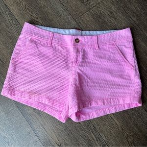 Lilly Pulitzer Callahan Shorts Hot Pink Textured Size 14